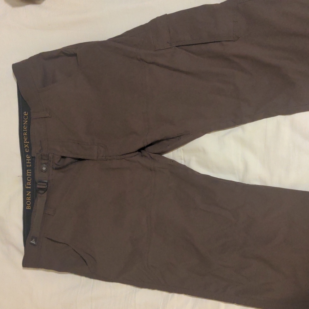 Prana Stretch Zion Pants 38 x 34 Brown -Excellent
